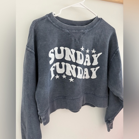 Chicka-d Boxy Crewneck Sunday Funday - Picture 4 of 5